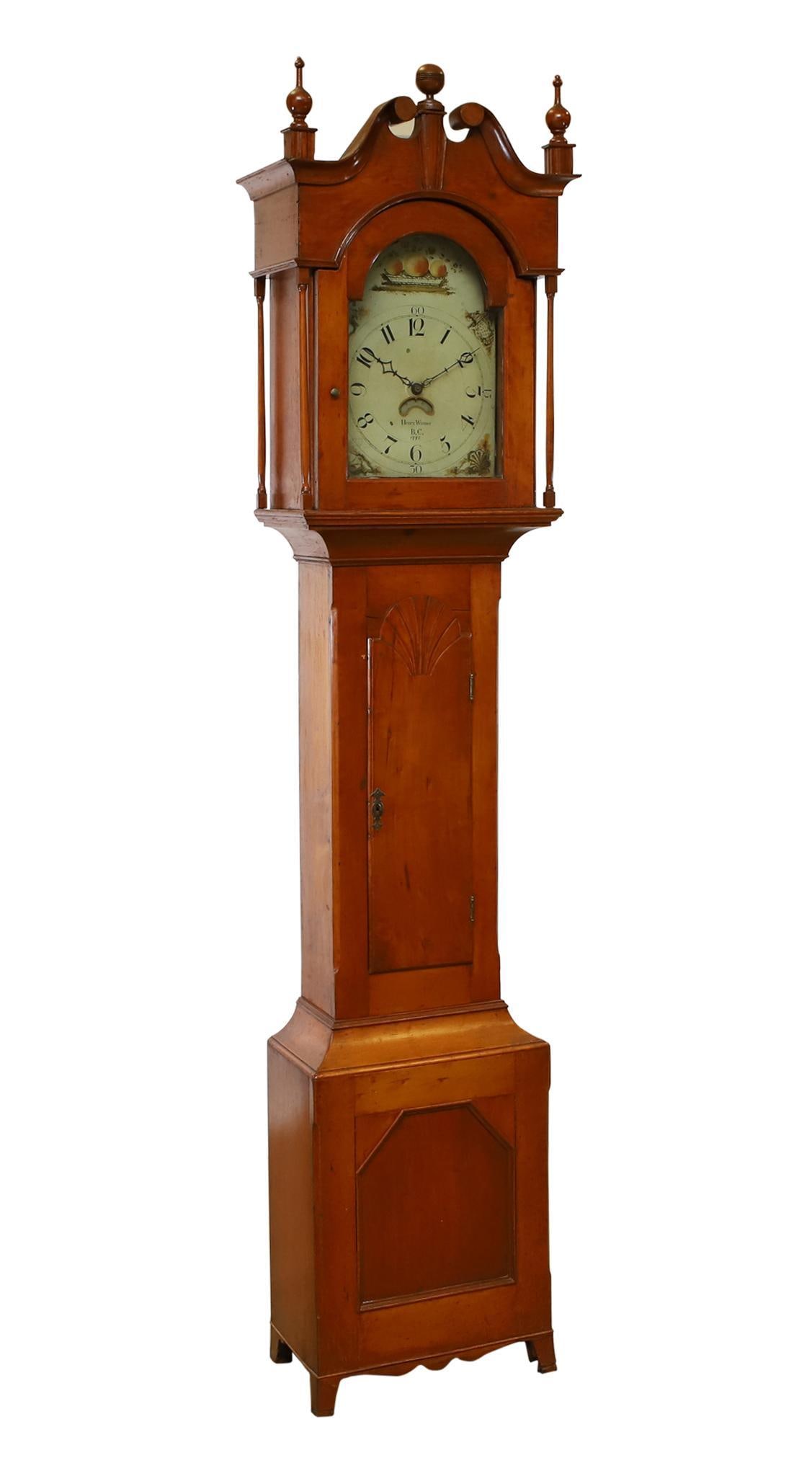 Pennsylvania Federal Cherrywood Tall Case Clock (1 of 20)
