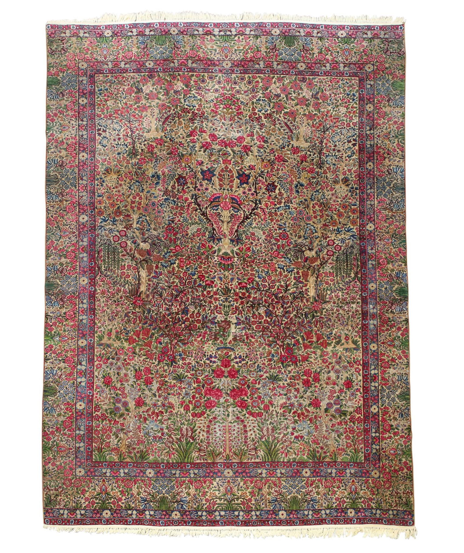 Persian Tabriz Tree and Garden Rug (1 of 20)