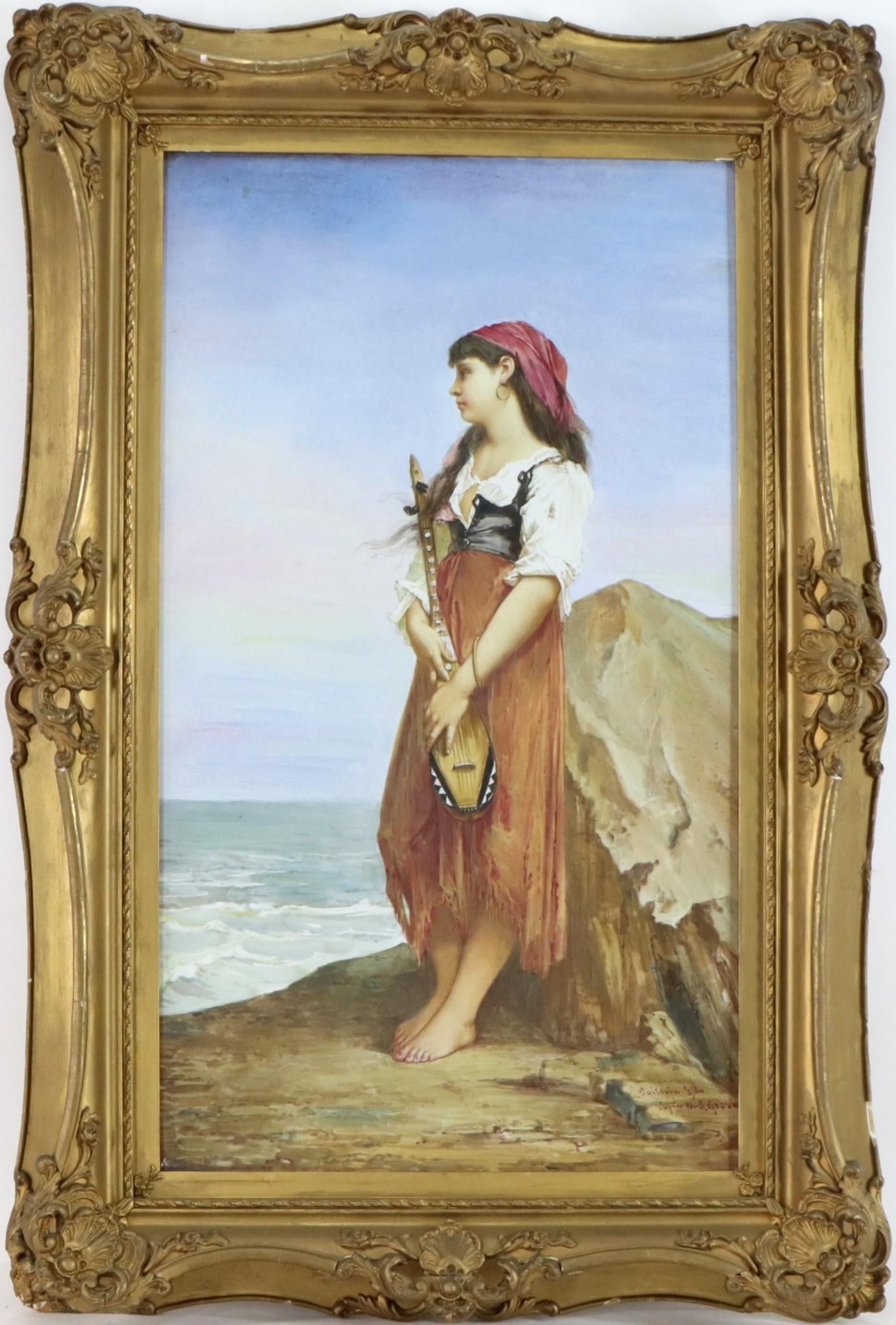 19th C. French Porcelain Portrait Plaque (1 of 8)