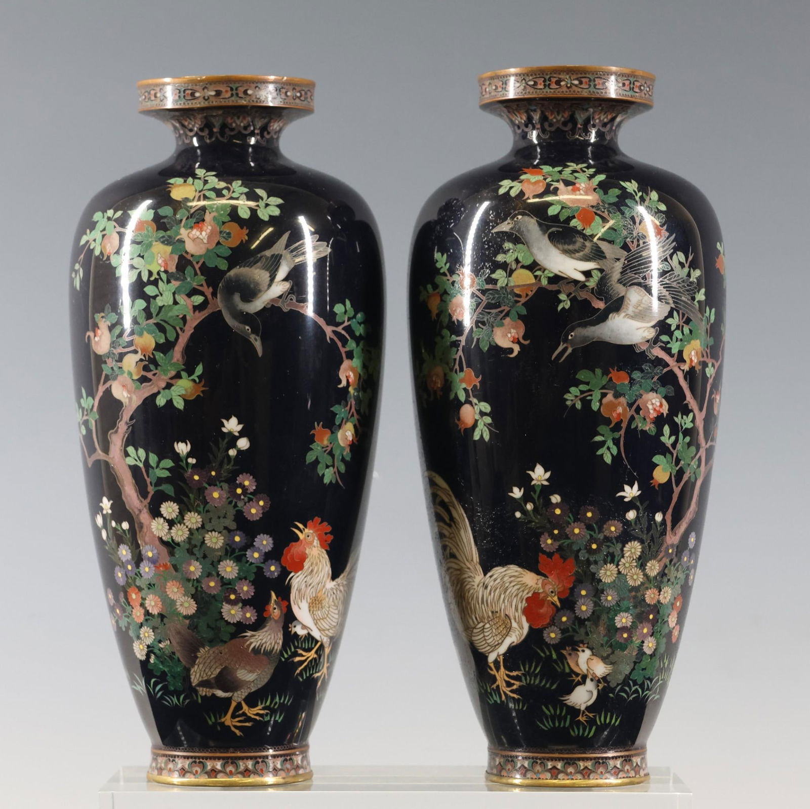 Japanese Cloisonne Vases (1 of 10)