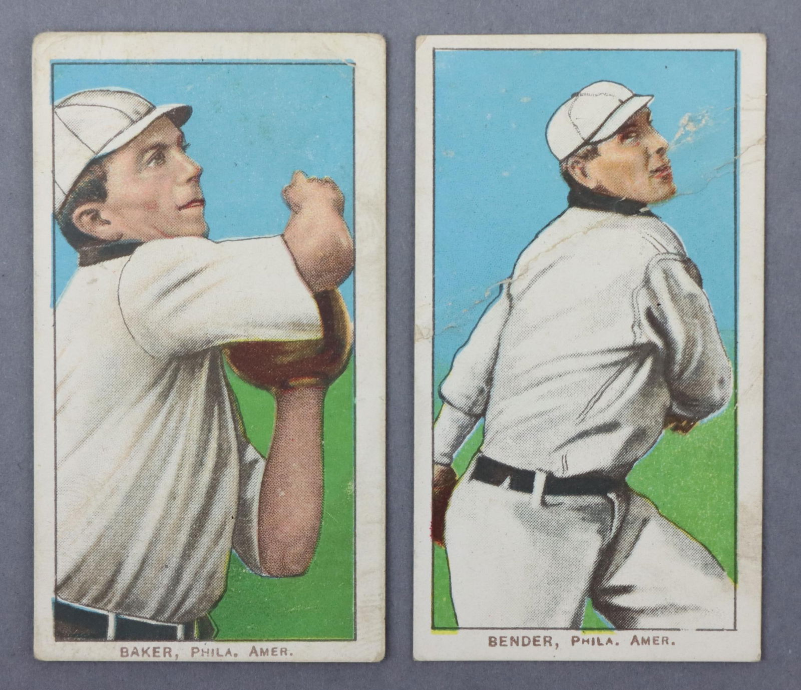 (2) 1909-11 T206 Piedmont Baseball Tobacco Cards (1 of 13)
