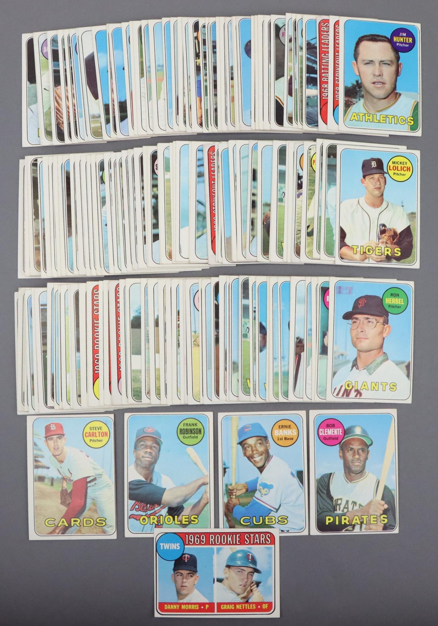 1969 Topps Baseball Cards (1 of 10)
