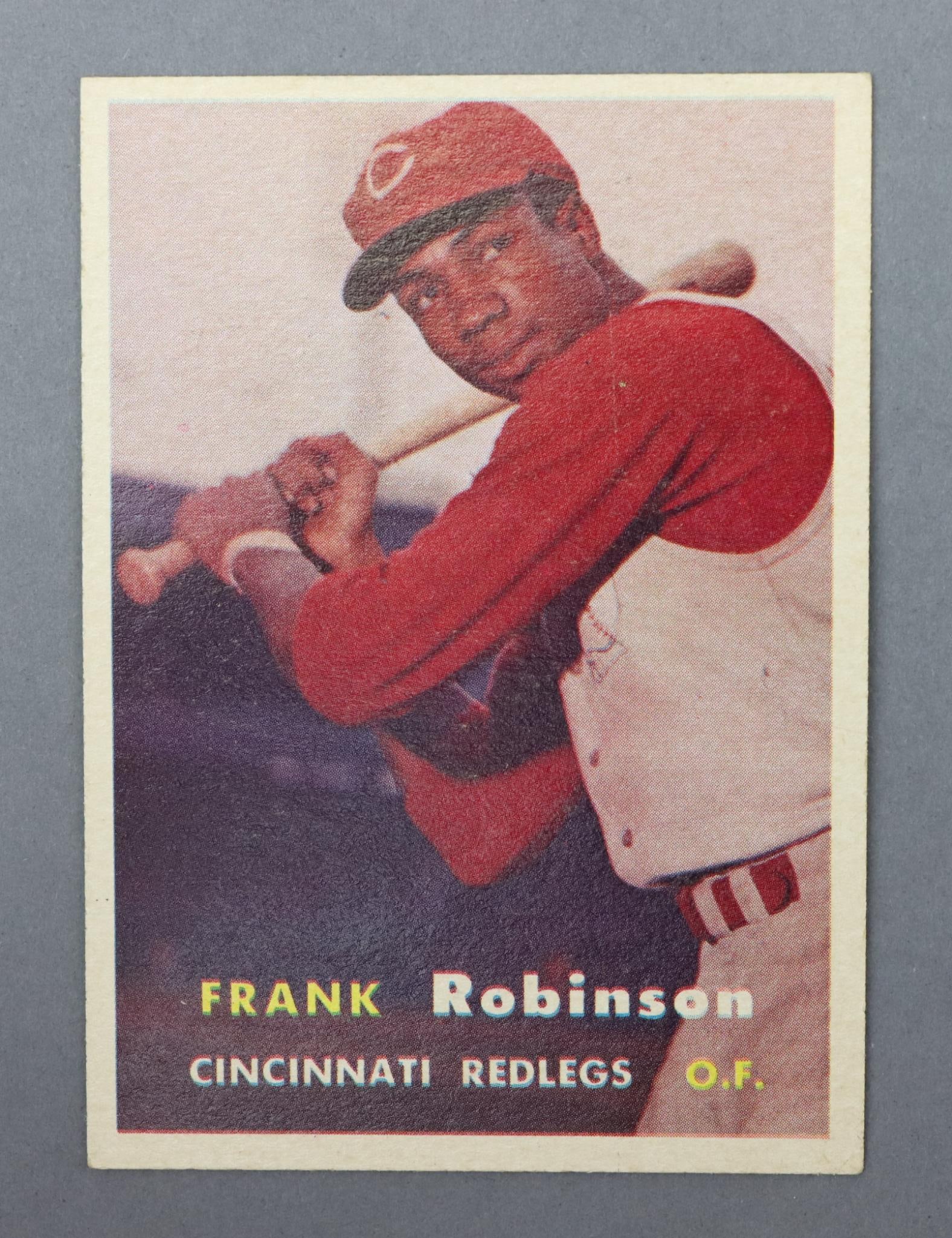 1957 Topps #35 Frank Robinson Rookie Baseball Card (1 of 6)