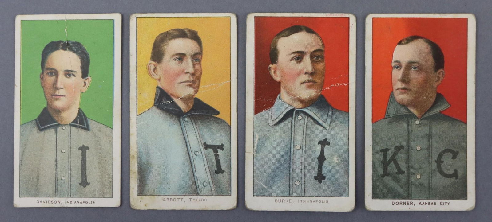 (4) 1909-11 T206 Piedmont Baseball Tobacco Cards (1 of 17)