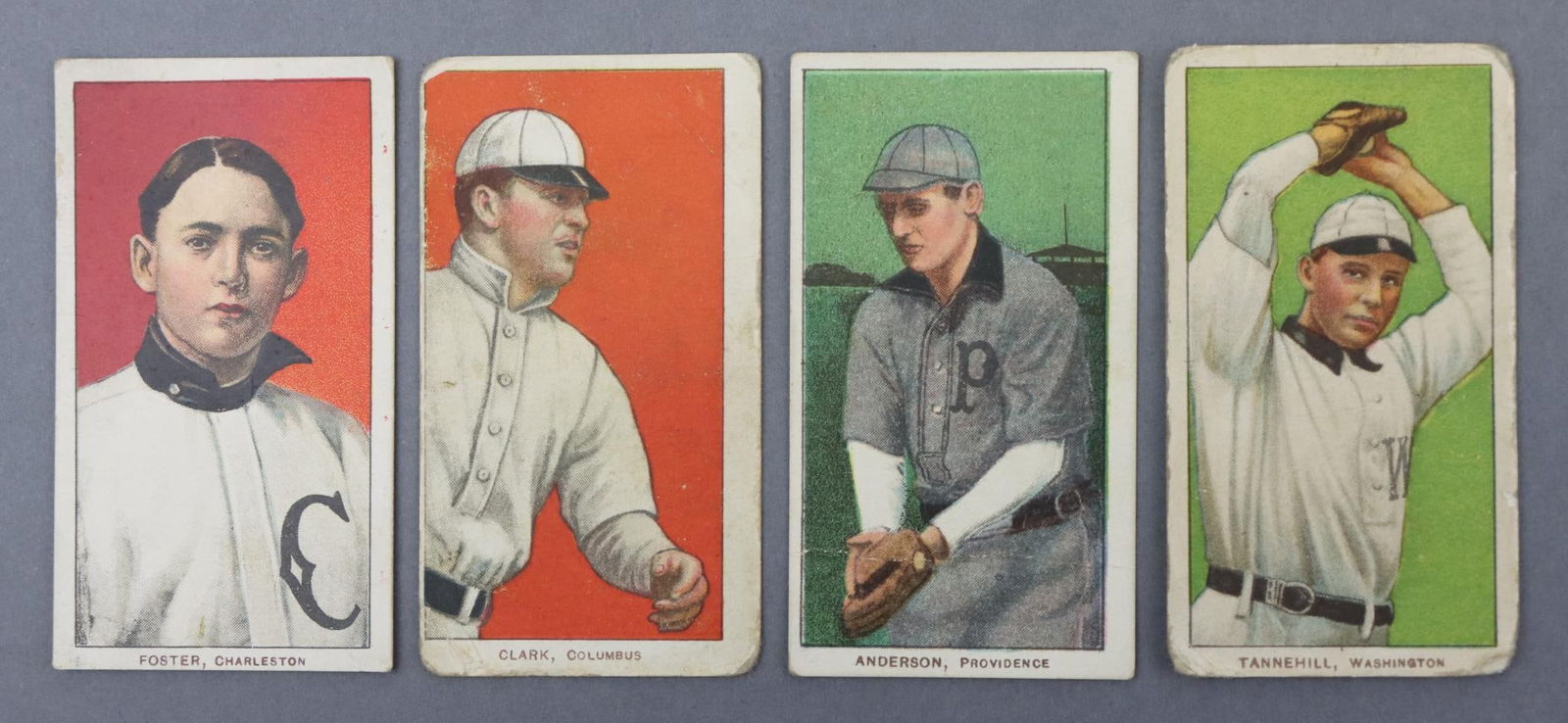 (4) 1909-11 T206 Piedmont Baseball Tobacco Cards (1 of 17)