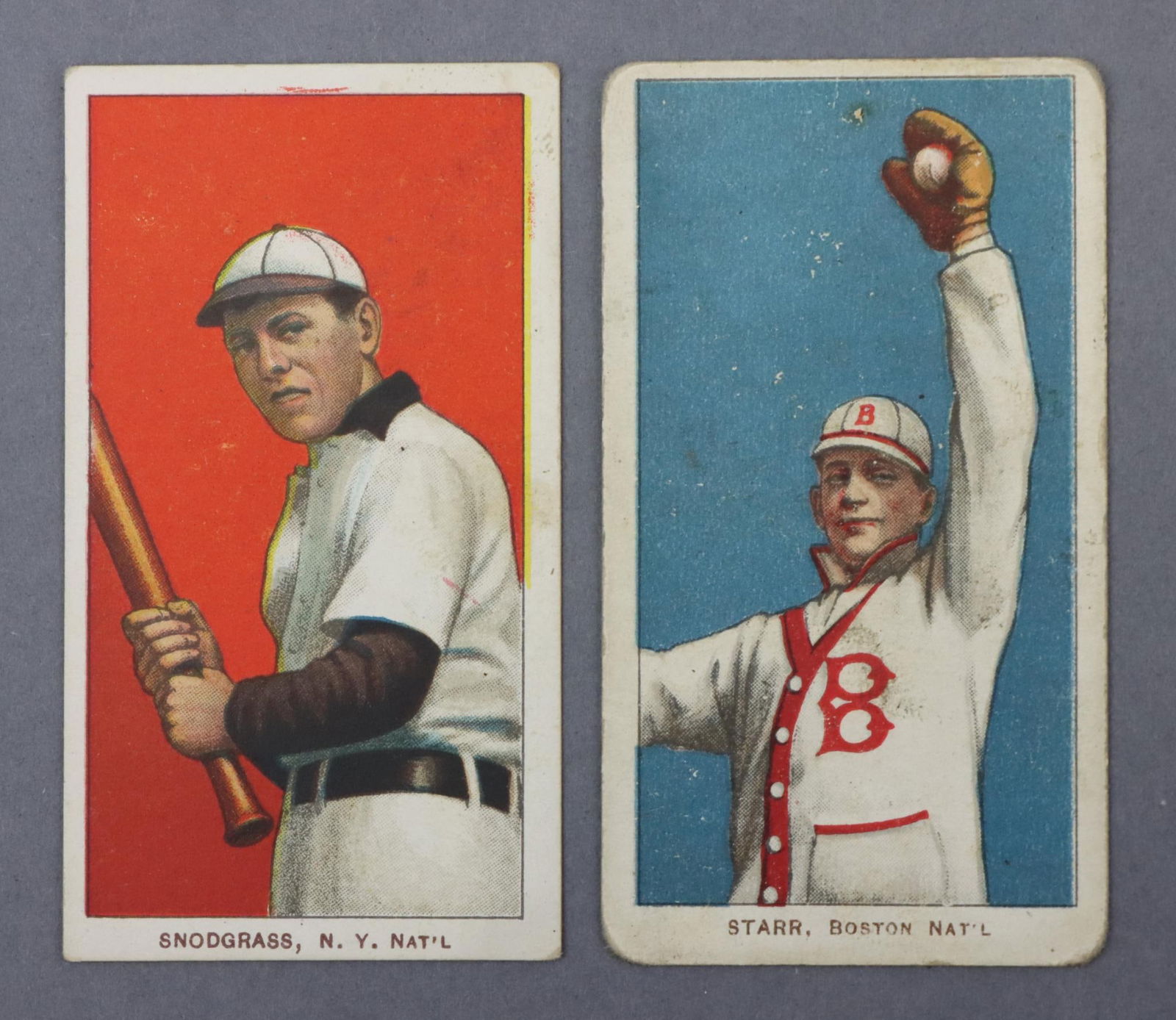 (2) 1909-11 T206 Piedmont Baseball Tobacco Cards (1 of 13)