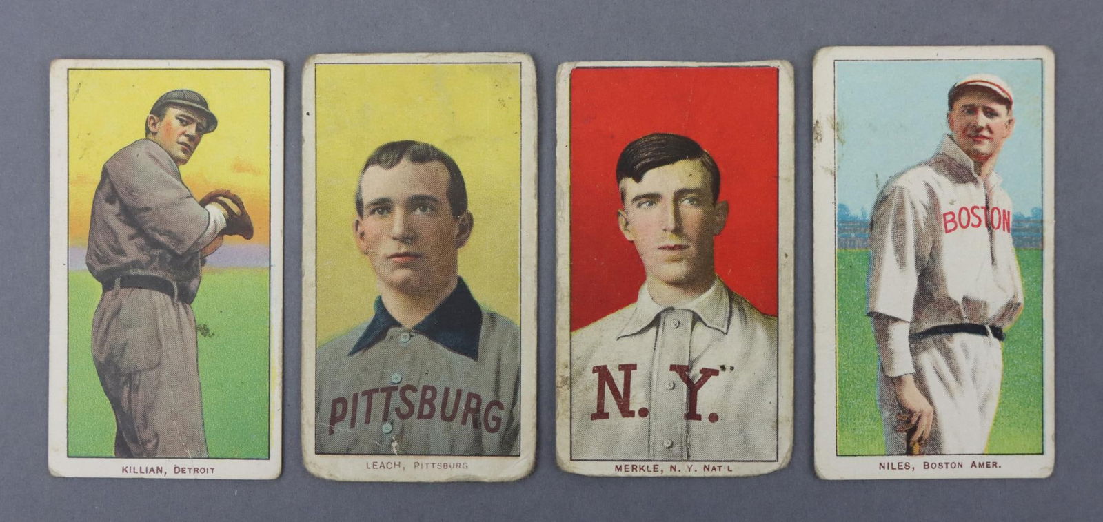 (4) 1909-11 T206 Piedmont Baseball Tobacco Cards (1 of 17)