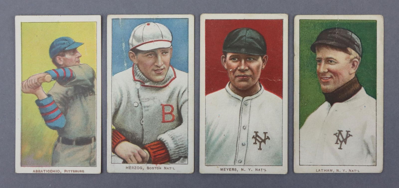 (4) 1909-11 T206 Piedmont Baseball Tobacco Cards (1 of 17)