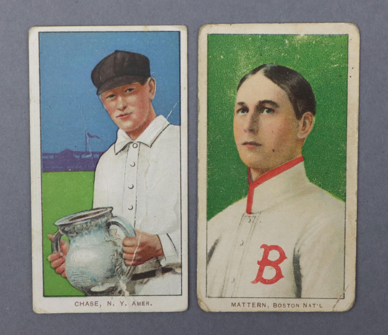 (2) 1909-11 T206 White Border Tobacco Cards (1 of 13)