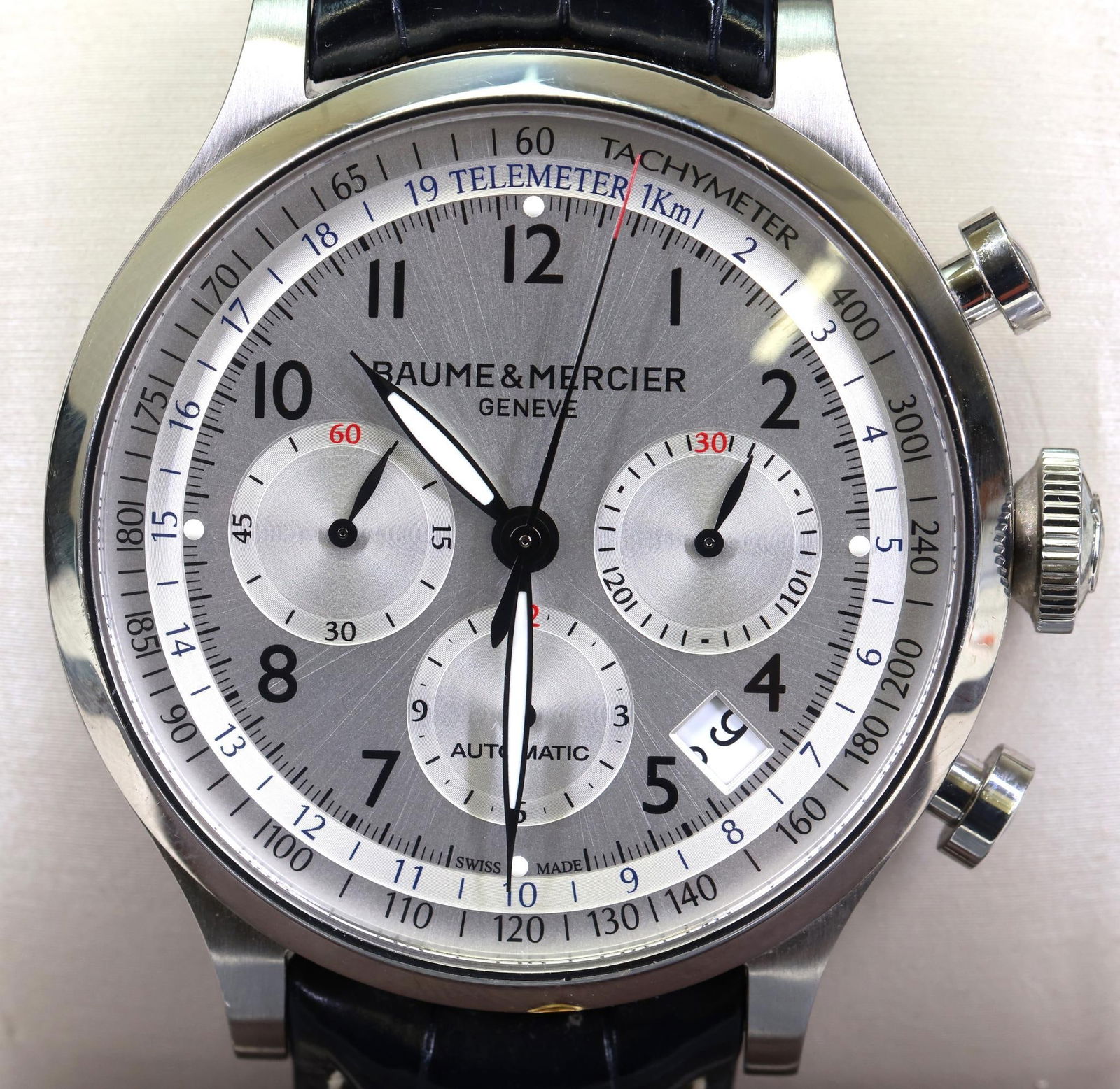 Baume & Mercier Capeland Chronograph Stainless Steel Watch (1 of 6)