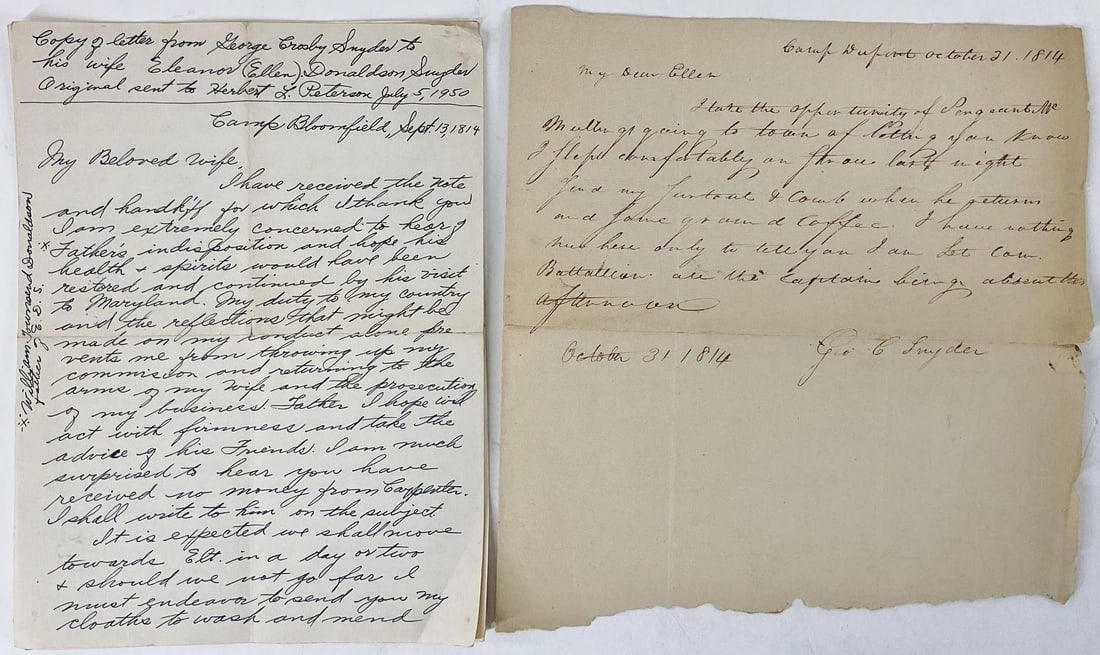 War of 1812 Letter Archive (1 of 7)