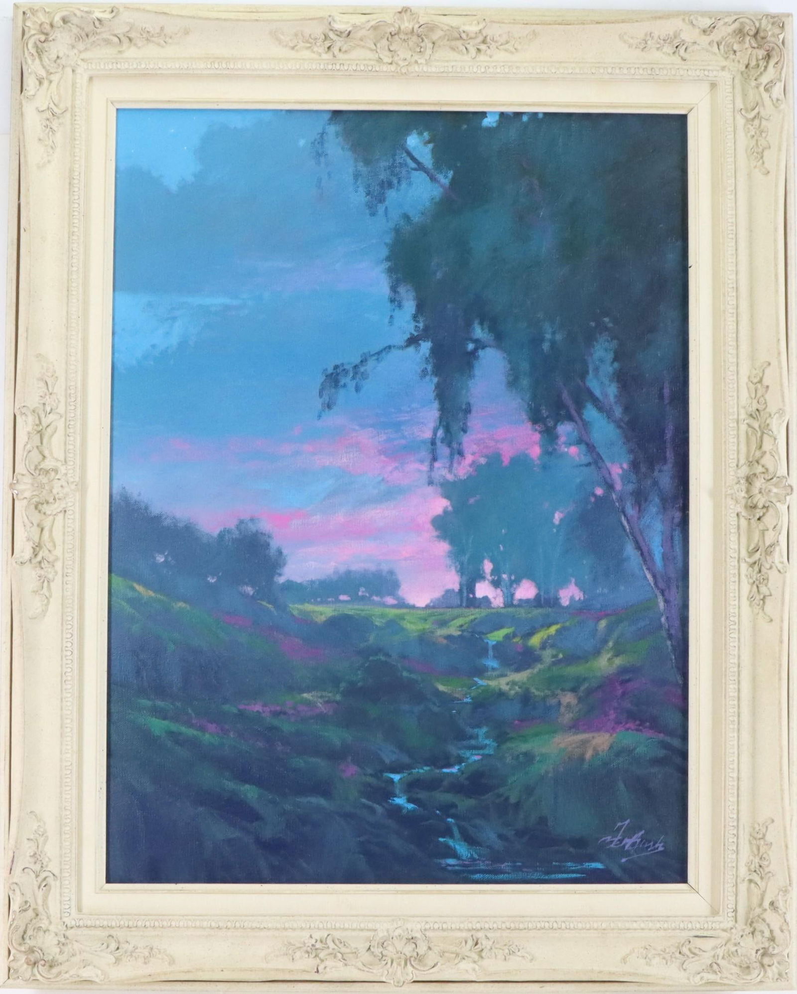 Dale TerBush (Born 1948): Oil on canvas, SLR and titled "Even in the Shadows". 24”h x 18”w and 30”h x 24”w framed