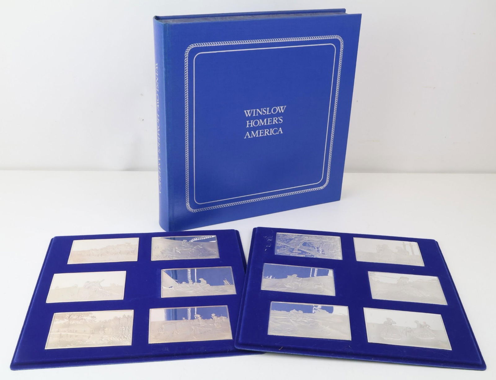 Franklin Mint Fine Silver Winslow Homer's America Ingots (12)