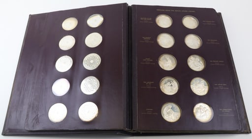 Franklin Mint Sterling Silver Genius of Michelangelo Medals (60)