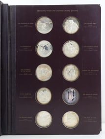 Franklin Mint Sterling Silver Genius of Michelangelo Medals (60)