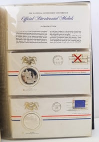 Franklin Mint Sterling Silver National Governors Conference - Official Bicentennial Medals (50)