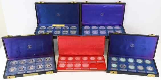 Sterling Silver Societe Commemorative De Femmes Celebres Medals (50)