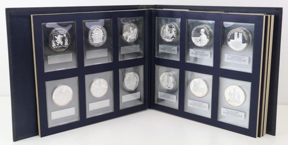 Fine Silver Britannica Commemorative Society Medals (30)