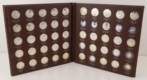 Franklin Mint Sterling Silver History of the American Revolution Medals (50)