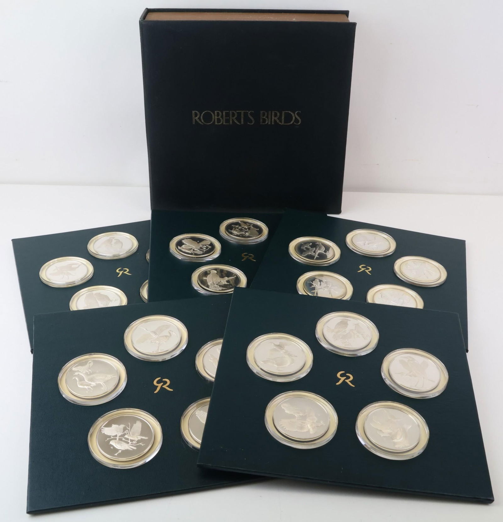 Franklin Mint Sterling Silver Roberts Birds Medals (25) (1 of 13)