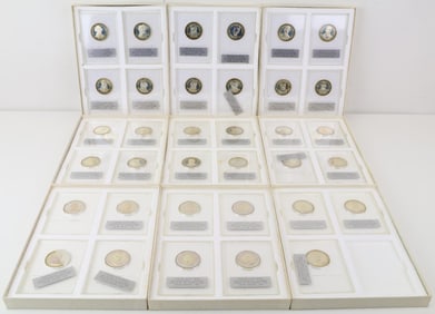 Franklin Mint Sterling Silver Presidential Commemorative Medals (35)