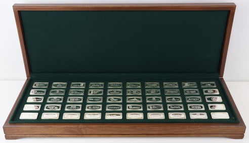 Franklin Mint Sterling Silver Bank Ingots (50)
