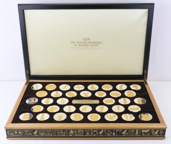 Franklin Mint Sterling Silver Golden Treasures of Ancient Egypt Medals (36)