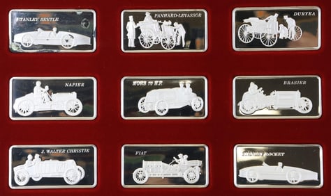 Franklin Mint Sterling Silver World's Greatest Racing Cars Ingots (75)
