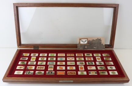 Franklin Mint Sterling Silver Railroad Emblems Ingots (50)
