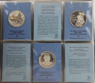 Franklin Mint Sterling Silver Special Commemorative Issues of 1971 (36)