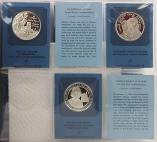 Franklin Mint Sterling Silver Special Commemorative Issues of 1972 (36)