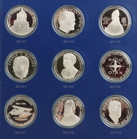 Franklin Mint Sterling Silver Special Commemorative Issues of 1974 (36)