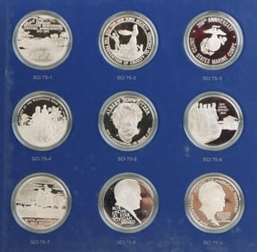 Franklin Mint Sterling Silver Special Commemorative Issues of 1975 (36)