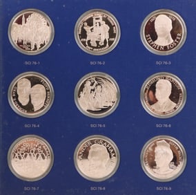 Franklin Mint Sterling Silver Special Commemorative Issues of 1976 (36)