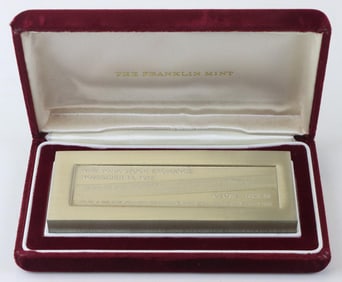 Franklin Mint Sterling Silver NYSE Ingot