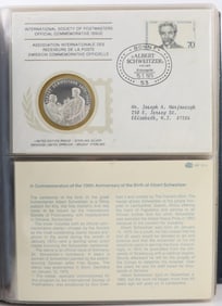 International Society of Postmasters Sterling Silver Commemorative Issues (36)