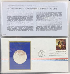 Postmasters of America Sterling Silver First Day Covers 1977 and 1978 (38)