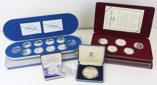 British Commonwealth Sterling Silver Coins (18)