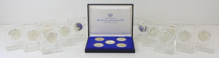 UN Sterling Silver Commemorative Medals (17)