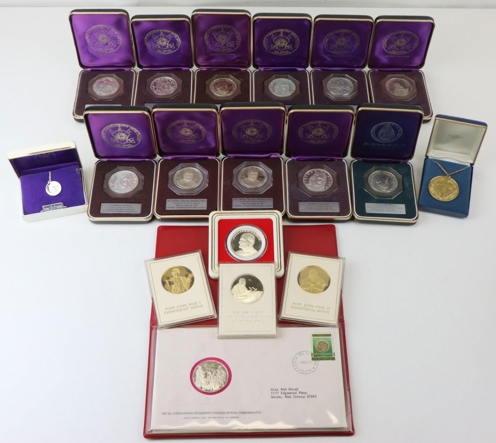 Catholic Commemorative Medal Society Sterling Silver Medals and Others (18) (1 of 10)