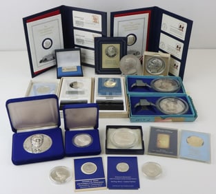 Presidential Fine and Sterling Silver Commemoratives (19)