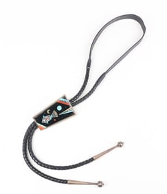 Ervin P. Tsosie Navajo Sterling Silver Bolo Navajo