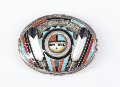Don Dewa Zuni Sterling Silver Buckle