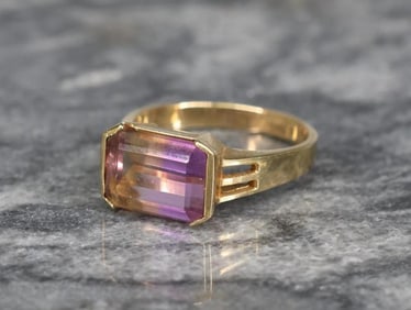 14k YG Ametrine Ring