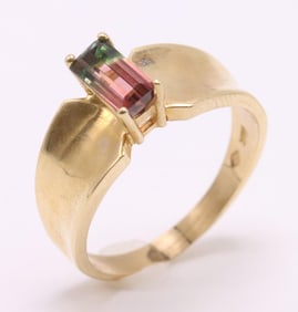 14k YG Tourmaline Ring