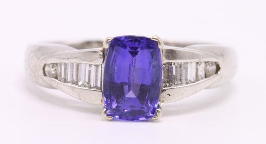 Platinum Tanzanite Ring