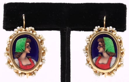 14k YG Limoges Earrings