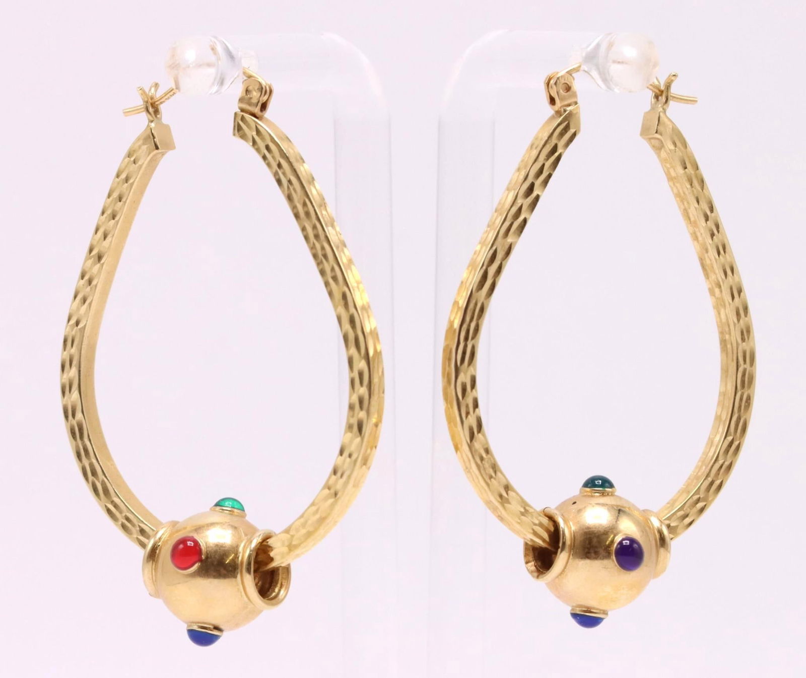 14k YG Enamel Earrings (1 of 5)