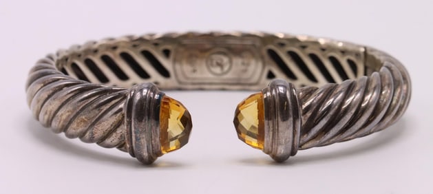 David Yurman Sterling Silver Citrine Bracelet