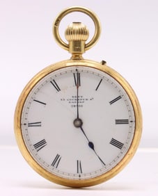 18k YG Dent, 33 Cockspur Street, London Pocket Watch